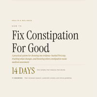 How to Fix Constipation for Good
